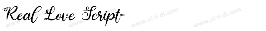 Real Love Script字体转换